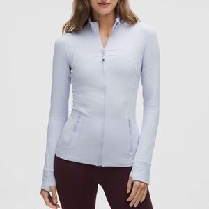 Lululemon Define Cropped Jacket Nulu Serene Blue Size 6 New With Tags